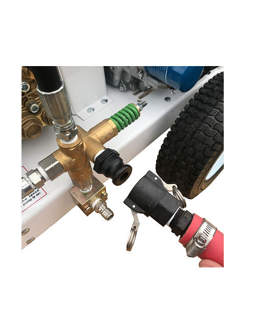 manguera roja caviblaster alta presion salida